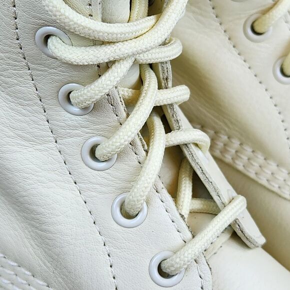 🩵NIB Dr. Martens 1460 Toile Mono Cream Pascal Virginia Leather Boots Size 8 - Picture 9 of 15